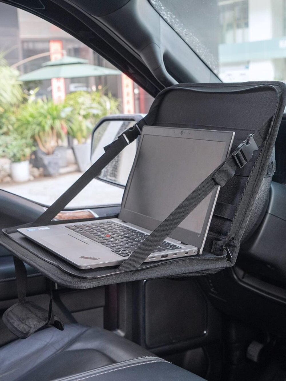 3 in 1 Steering Wheel Eating Tray Upgraded16.1 * 10 inch, Car Back Seat Laptop D